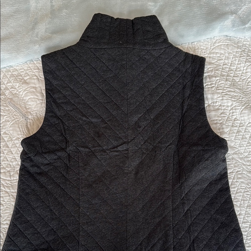 Eileen Fisher Charcoal Gray Top - Picture 7 of 7